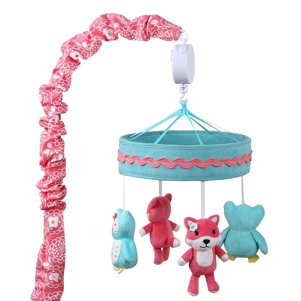 NEW - Mila Fox and Owl Musical Mobile for Baby Crib